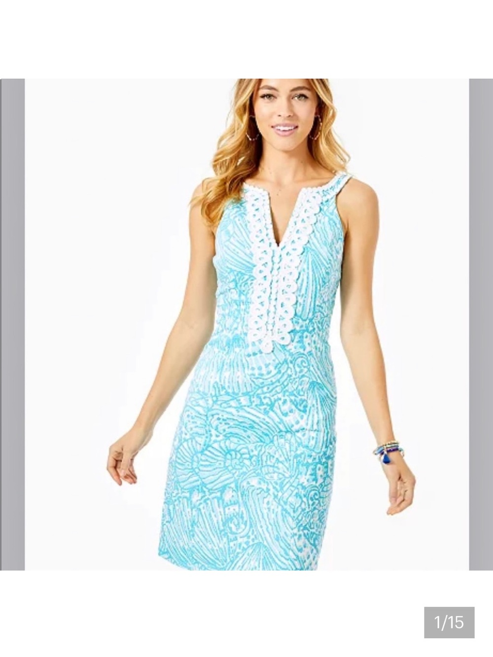 Lilly Pulitzer Valli Stretch Shift Dress in 0.